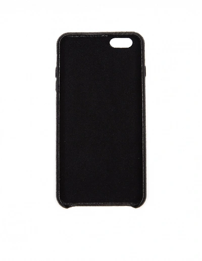 Shop Ugo Cacciatori Iphone 6 Plus Textured Leather Case In Black