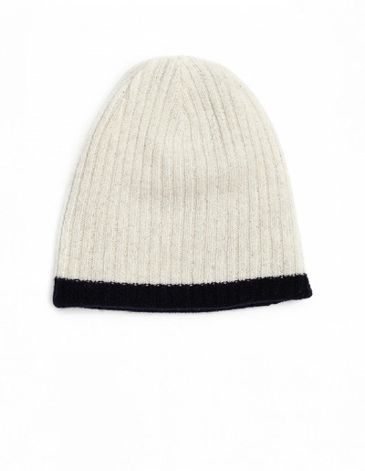 Y's Reversible Wool Beanie In Navy Blue