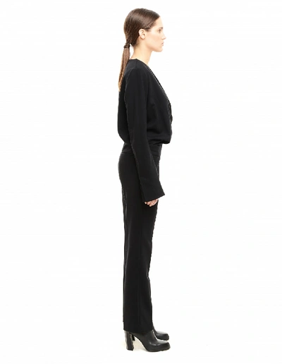 Shop Haider Ackermann Evening Jumpsuit With Low V-neckline In Black