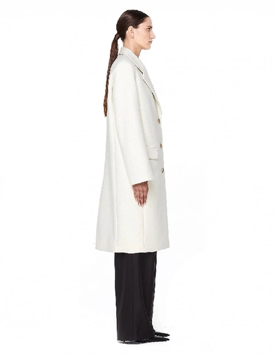 Shop The Row Teymon Wool-blend Ivory Coat In White