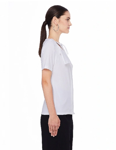 Shop Yohji Yamamoto White Cotton T-shirt