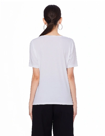 Shop Yohji Yamamoto White Cotton T-shirt