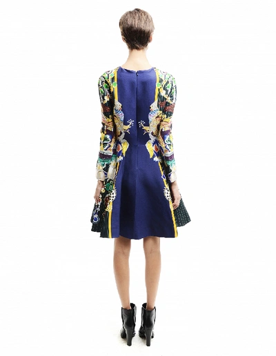 Shop Mary Katrantzou Rayon & Silk Printed Cocktail Dress In Multicolor