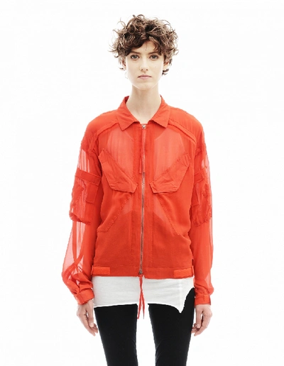 Shop A.f.vandevorst Silk Jacket In Red