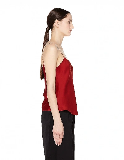 Shop The Row Biggins Silk Camisole Top In Red