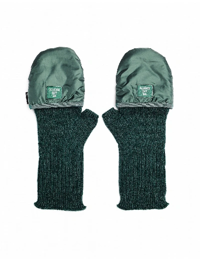 Shop Undercover 'we Are Infinite' Green Mittens