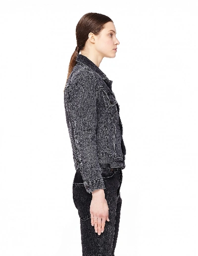 Shop Vetements Women's Cut-up Denim Jacket In Black