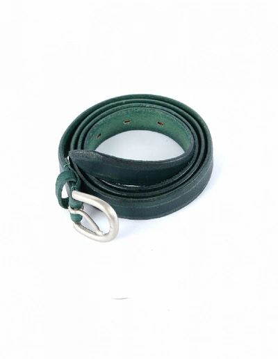 Shop Y's Leather Belt In Green