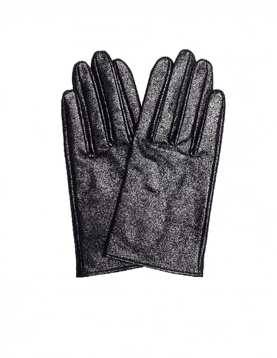 Shop Yohji Yamamoto Black Leather Gloves