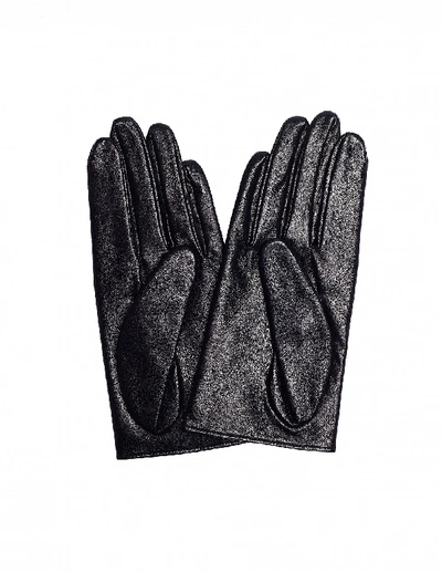 Shop Yohji Yamamoto Black Leather Gloves