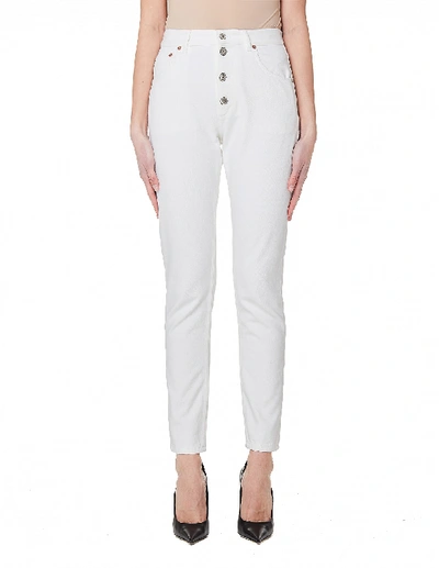 Shop Balenciaga White Cotton Jeans