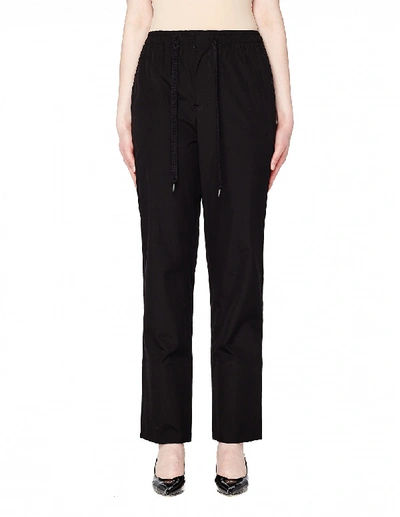 Shop Y's Cotton Drawstring Trousers In Black