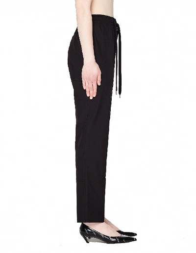 Shop Y's Cotton Drawstring Trousers In Black
