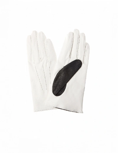 Shop Yohji Yamamoto White Leather Gloves