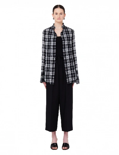 Shop Haider Ackermann Black Wool Culottes In Blue