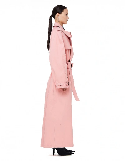 Shop Maison Margiela Mackintosh Pink Waterproof Trench Coat