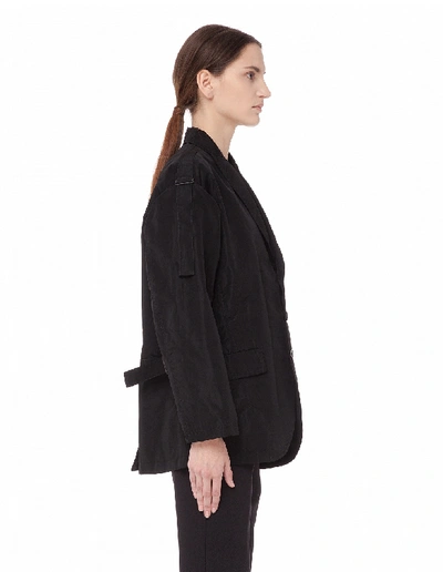 Shop Yohji Yamamoto Triacetate Jacket In Black