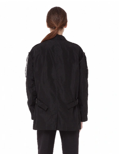 Shop Yohji Yamamoto Triacetate Jacket In Black