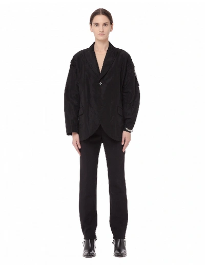 Shop Yohji Yamamoto Triacetate Jacket In Black