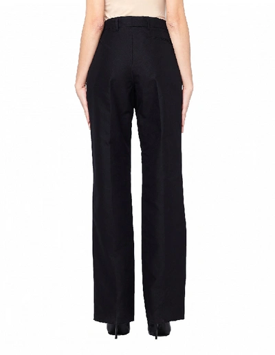 Shop Balenciaga Technic Striped Pants In Black