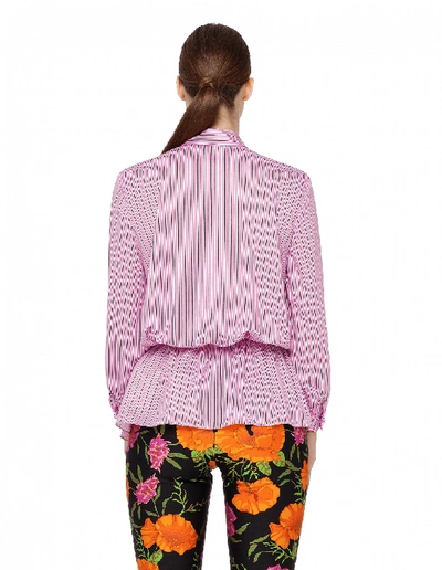 Shop Balenciaga Lavalliere Bow Tie Blouse In Pink