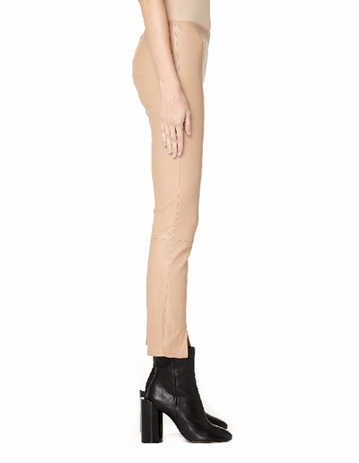 Shop The Row Beige Leather Trousers