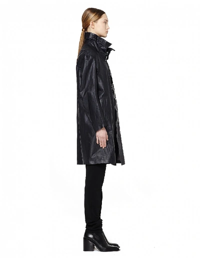 Shop Isaac Sellam Leather Coat In Black