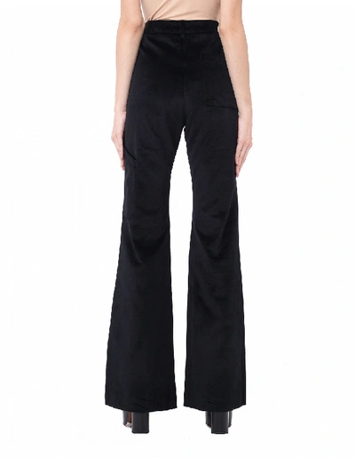 Shop Vetements Velvet Trousers In Black