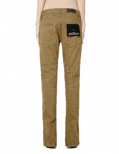 Shop Fear Of God Vintage Gold Selvedge Denim Jean In Khaki