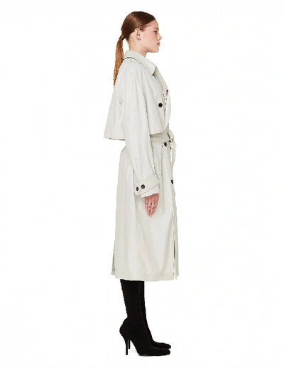 Shop Haider Ackermann Mint Green Belted Coat