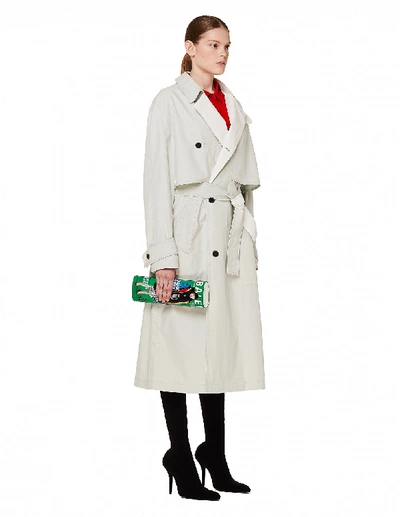 Shop Haider Ackermann Mint Green Belted Coat