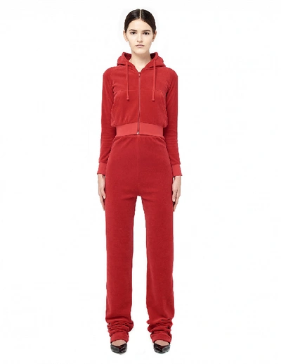 Shop Vetements Juicy Couture Velour Tracksuit In Red