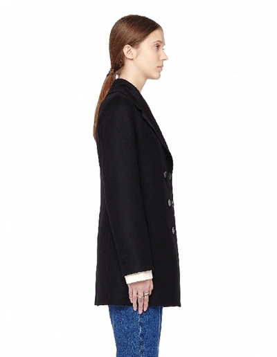 Shop The Row Zora Wool And Cashmere Peacoat In Black