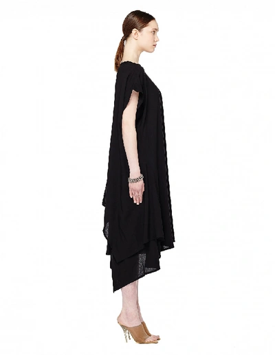 Shop Yohji Yamamoto Black Asymmetric Dress