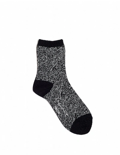 Shop Yohji Yamamoto Black Cotton Socks