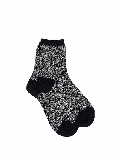 Shop Yohji Yamamoto Black Cotton Socks