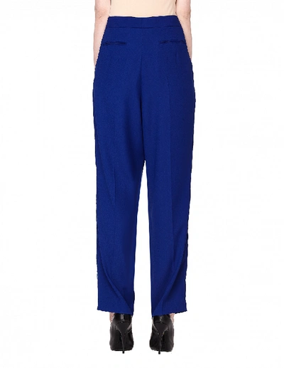 Shop Faith Connexion Navy Blue Kappa Striped Trousers