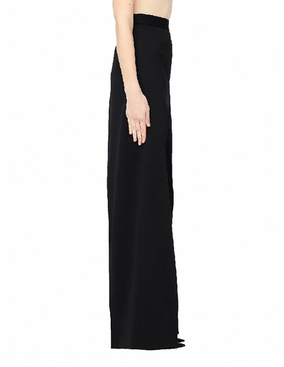 Shop Vetements Extra Long Wide Leg Classic Pants In Black