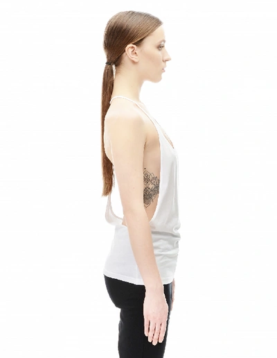 Shop Ann Demeulemeester Cotton  And Rayon Top In White
