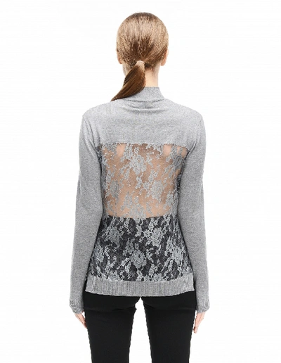 Shop Undercover Cotton And Сashmere Top In Grey