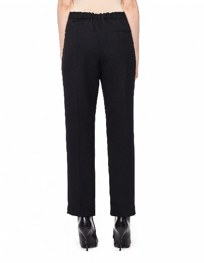 Shop Haider Ackermann Single-pleat Cropped Wool Trousers In Black