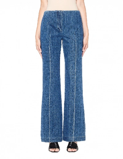 Shop The Row Flared Denim Trousers In Blue