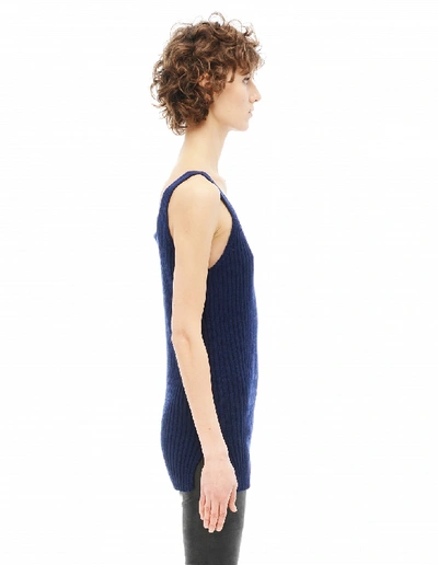 Shop The Row Silk And Cashmere Top In Navy Blue