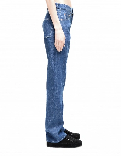 Shop Yohji Yamamoto Cotton Jeans In Blue