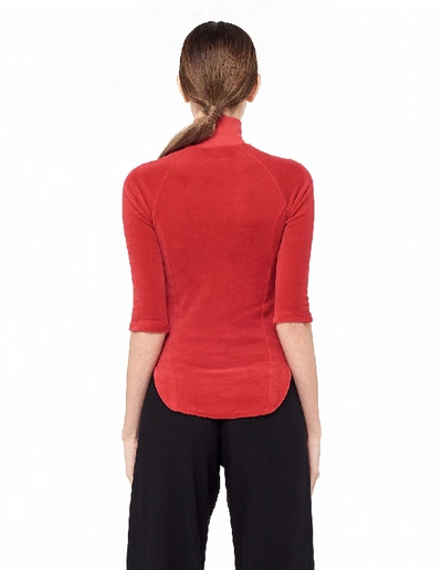 Shop Vetements Juicy Couture Velour Top In Red