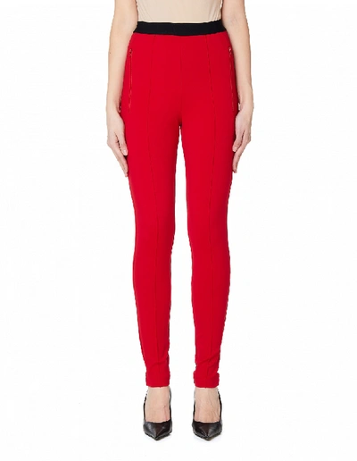 Shop Balenciaga Red Jogger Pants