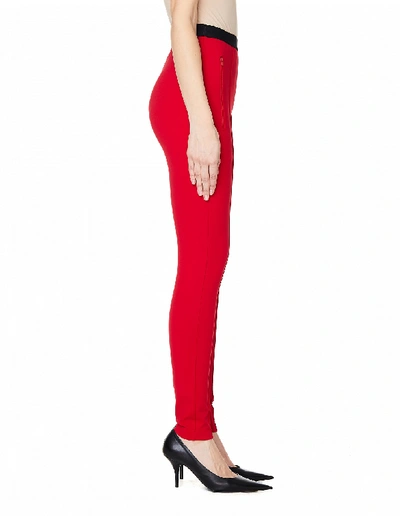 Shop Balenciaga Red Jogger Pants