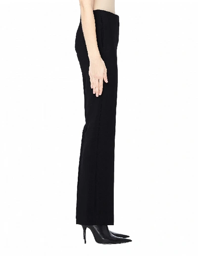 The Row Roslin Belted Stretch-cashmere Jersey Straight-leg Pants In Black