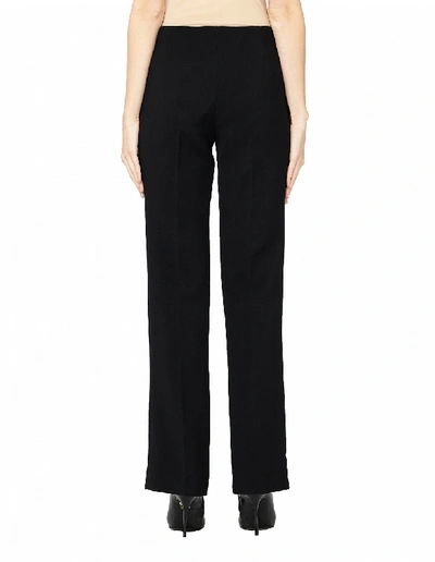 The Row Roslin Belted Stretch-cashmere Jersey Straight-leg Pants In Black