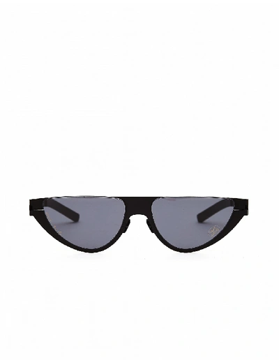 Shop Mykita Black  + Martine Rose «kitt» Sunglasses In White